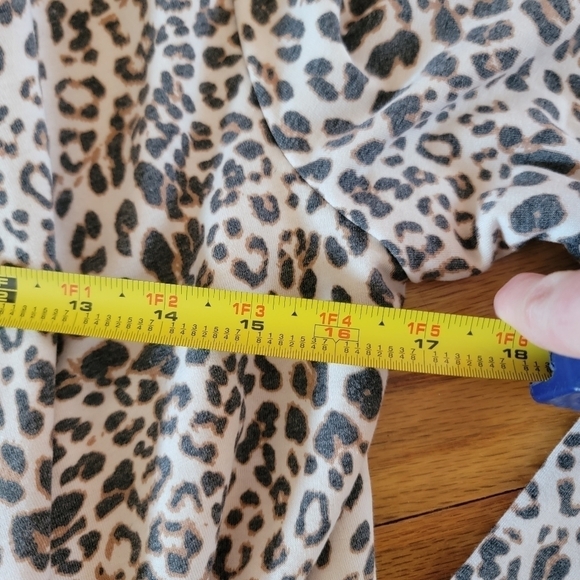 NWT Bobeau Leopard Print Open-front Cardigan S - Picture 6 of 8